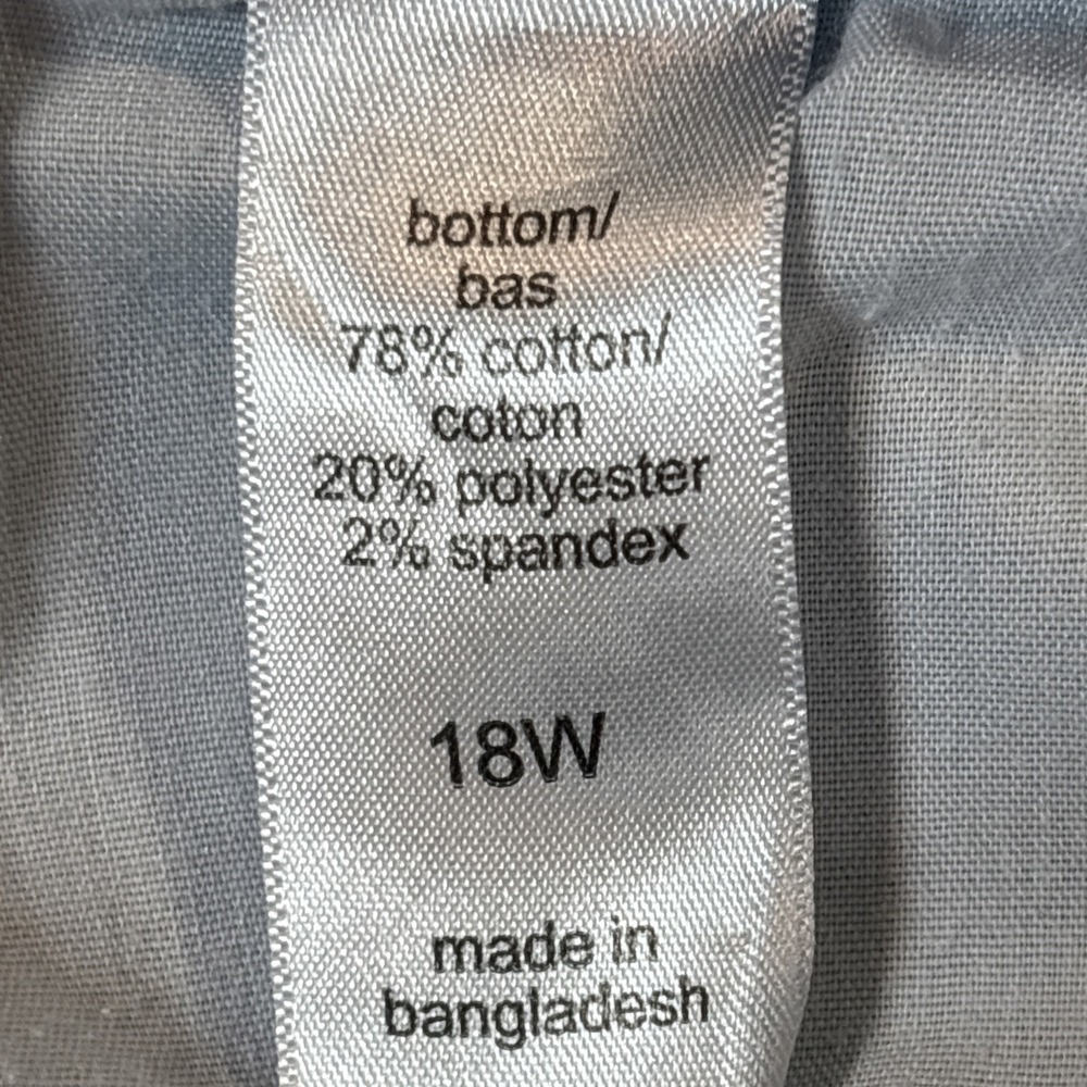 Maurices M Jeans Mid Rise Capri 18 Light Wash Blue Stretch Women 18W - Picture 11 of 11